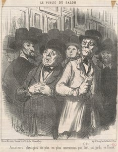 Overbevist klassiske entusiaster av Honoré Daumier