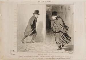 Mellom klokken 11 og midnatt av Honoré Daumier