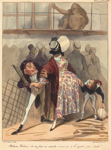 Bobonne... ikke se så mye på ham! av Honoré Daumier