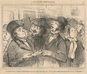 Denne Monsieur Courbet, gjør figurer ... vulgære ... av Honoré Daumier