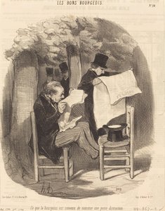 Det som borgerskapet har blitt enige om å kalle en... adspredelse av Honoré Daumier