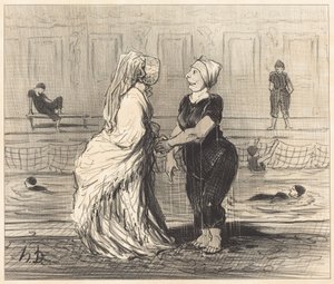Kjære baronesse, jeg gratulerer Dem... av Honoré Daumier