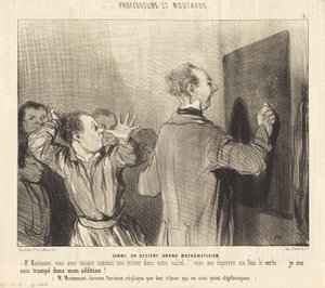 Hvordan man blir en stor matematiker av Honoré Daumier