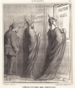 Konsultasjoner ikke gratis av Honoré Daumier