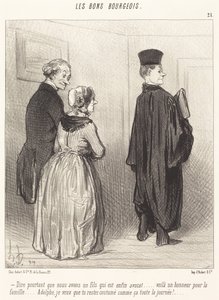 Å si... at vi har en sønn som er... advokat... av Honoré Daumier