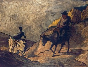 Don Quijote og Sancho Panza av Honoré Daumier