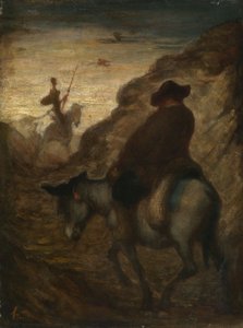 Don Quixote og Sancho Panza, ca. 1864–65 (olje på lerret) av Honoré Daumier