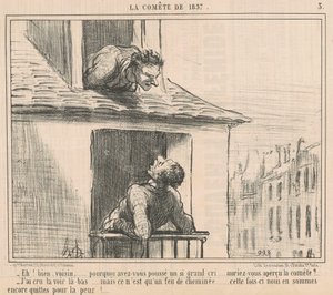Hei! Vel, nabo... hvorfor presset du... av Honoré Daumier
