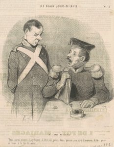 En nasjonalgardist av Honoré Daumier
