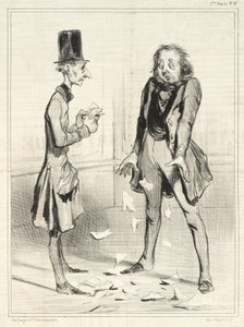 Igjen mine kreditorer, alltid... av Honoré Daumier