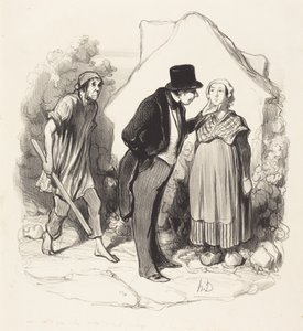 Ville mannen din være sjalu... av Honoré Daumier