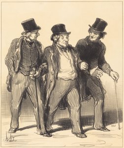 Det synes jeg at jeg ser... en... hund... uten munnkurv!... av Honoré Daumier