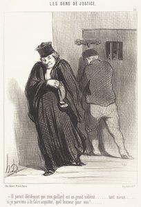 Det ser ut til... at fyren min er en stor skurk... av Honoré Daumier