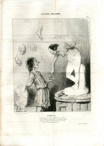 Illustrasjon av Honore Daumier (1808-1879) i Le Charivari av Honoré Daumier