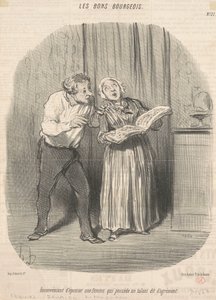 Ulempen med å gifte seg med en kvinne som har talent for nytelse av Honoré Daumier