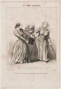 Opprør mot ektemenn erklæres som livets første og helligste plikt! av Honoré Daumier