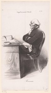 Karikatur av Jean-Joseph Rousseau av Honoré Daumier