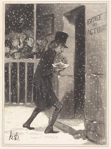 Skuespilleren fra Funambules av Honoré Daumier