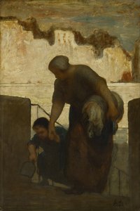 Vaskerijen av Honoré Daumier