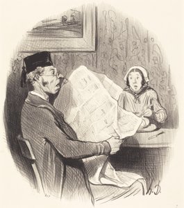 Det stadig mer monster Format av Honoré Daumier