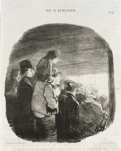Skuespillet er en god ting for folket i Paris... av Honoré Daumier