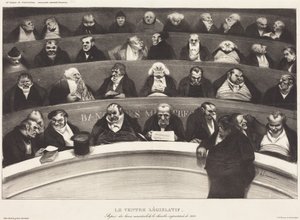 Den lovgivende magen av Honoré Daumier
