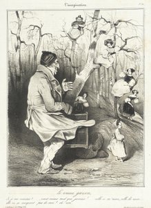 Den gamle ungkaren av Honoré Daumier