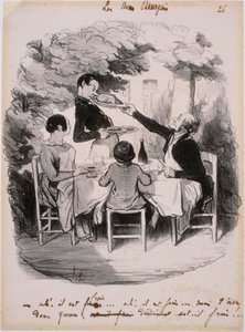 De gode borgerne: Å! Den er fersk... Men hold den da, gutt av Honoré Daumier
