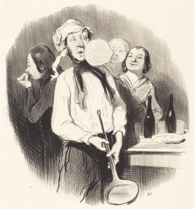 Pannekakene av Honoré Daumier