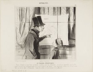 De geografiske skjerfene av Honoré Daumier