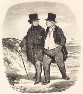 Tidene er vanskelige... av Honoré Daumier