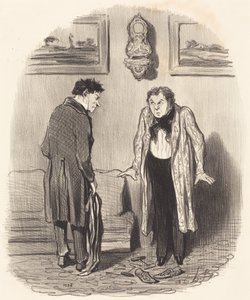 Men når jeg sier at jeg ikke kan bevege føttene... av Honoré Daumier