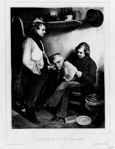 Minner om Sainte-Pelagie av Honoré Daumier