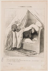 Herre, det er et brev for tre cent... av Honoré Daumier