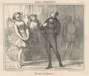 Regissøren Mossieu av Honoré Daumier