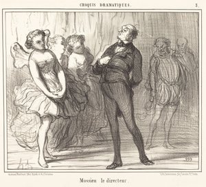 Regissøren Mossie av Honoré Daumier