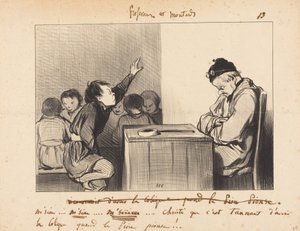 Herre... så plagsomt det er å ha kolikk når... av Honoré Daumier