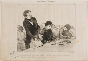 Nå forstår jeg hvorfor denne fyren var så stille hele tiden... av Honoré Daumier