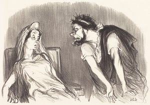 Ødipus av Honoré Daumier