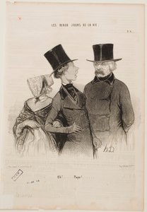 Oops... Pappa!... av Honoré Daumier