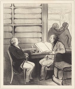 Ja, min kjære herr Badoulard, jeg skal... av Honoré Daumier