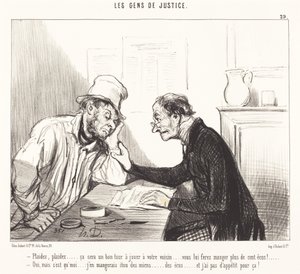 Be om... det vil være et godt triks å spille... av Honoré Daumier
