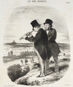 For en vakker utsikt, her er en vakker utsikt! av Honoré Daumier