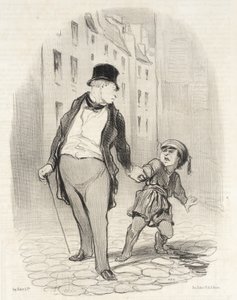 Hvis du ikke kommer raskere enn det til skolen av Honoré Daumier