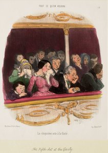 Femte akt på Gaiety av Honoré Daumier
