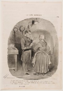 Eggeplommen er ikke pisket nok. av Honoré Daumier