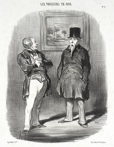 Jaså... Jeg kjente deg ikke igjen... av Honoré Daumier