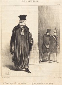 Se, kanskje en kunde av Honoré Daumier