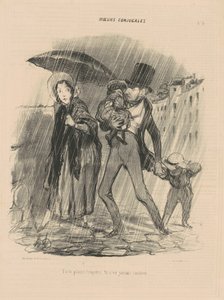 Du klager alltid, du er aldri glad. av Honoré Daumier