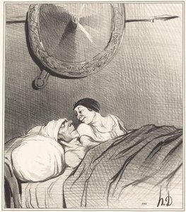 Odysseus og Penelope av Honoré Daumier